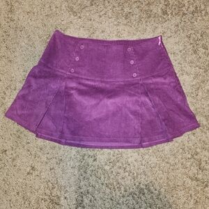 Dolls Kill Purple Corduroy Skirt - Size Small